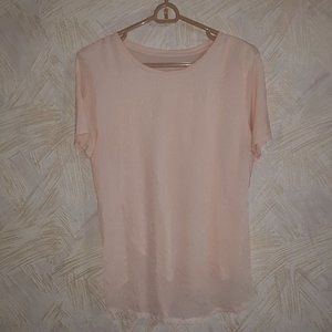 Apt. 9 Top L size Womens Peach with Slip EUC Shirt